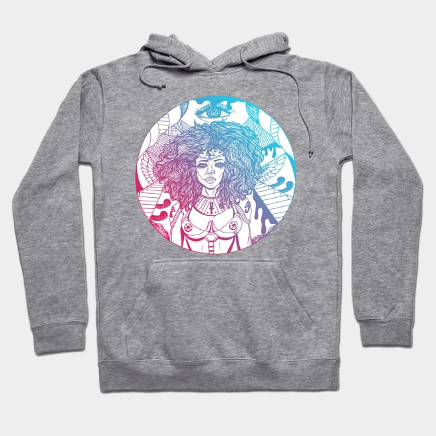 Dual Color Kemet Warrior Hoodie by kenallouis